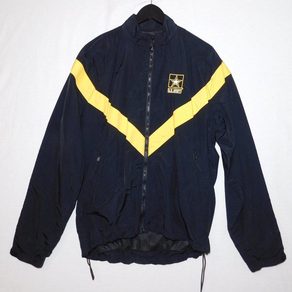 U.S. ARMY Physical Fitness Black Jacket 8415-01-623-8628 USA UNICOR Men's M Long